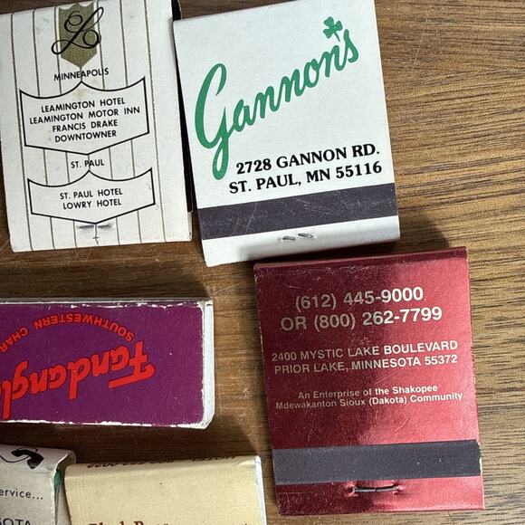 Vintage Minnesota Matchbook Lot Most Unused Leamington Hotel Restaurants Casino - Picture 9 of 10
